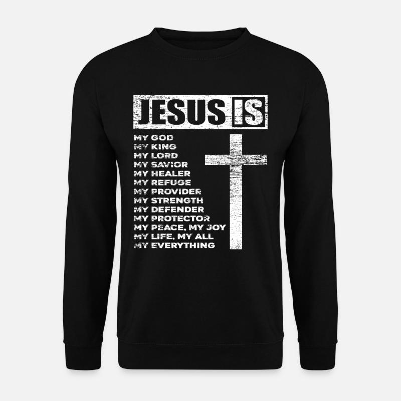 Jesus Gott - Unisex Pullover - Schwarz
