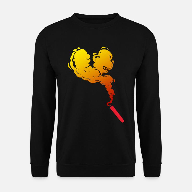 Pyro Rakete Geschenk für Bengalos & Silvester Fans - Unisex Pullover - Schwarz