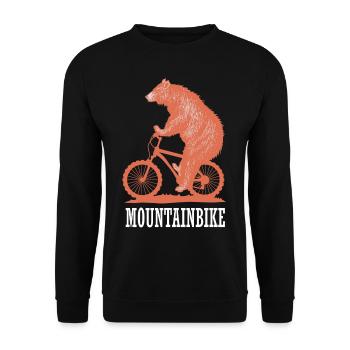 vélo de montagne - Sweat-shirt Unisexe - noir - Devant - Alina (178cm) & Michal (187cm)