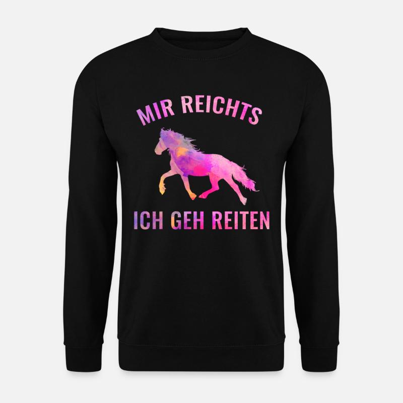Pferd - Unisex Pullover - Schwarz