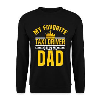 Taxifahrer - Unisex Pullover - Schwarz - Vorne - Alina (178cm) & Michal (187cm)