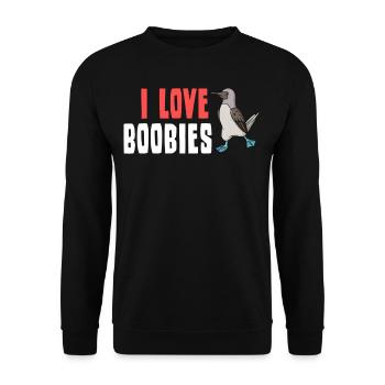 Booby bird blue-footed booby blue-footed - Unisex Sweatshirt - black - Front - Alina (178cm) & Michal (187cm)