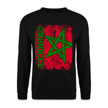Morocco - Sweat-shirt Unisexe - noir - Devant - Alina (178cm) & Michal (187cm)