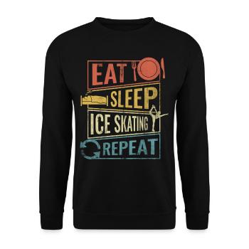 Patinage artistique patinage artistique - Sweat-shirt Unisexe - noir - Devant - Alina (178cm) & Michal (187cm)
