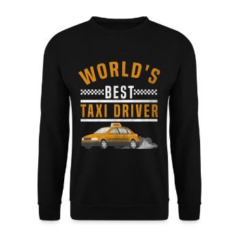 Taxi - Unisex Pullover - Schwarz - Vorne - Alina (178cm) & Michal (187cm)