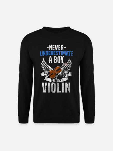 Geige - Unisex Pullover - Schwarz
