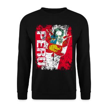 Peru - Unisex Pullover - Schwarz - Vorne - Alina (178cm) & Michal (187cm)