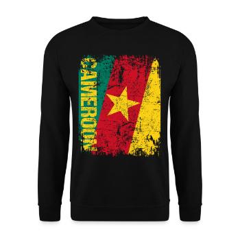Cameroon - Unisex Sweatshirt - black - Front - Alina (178cm) & Michal (187cm)