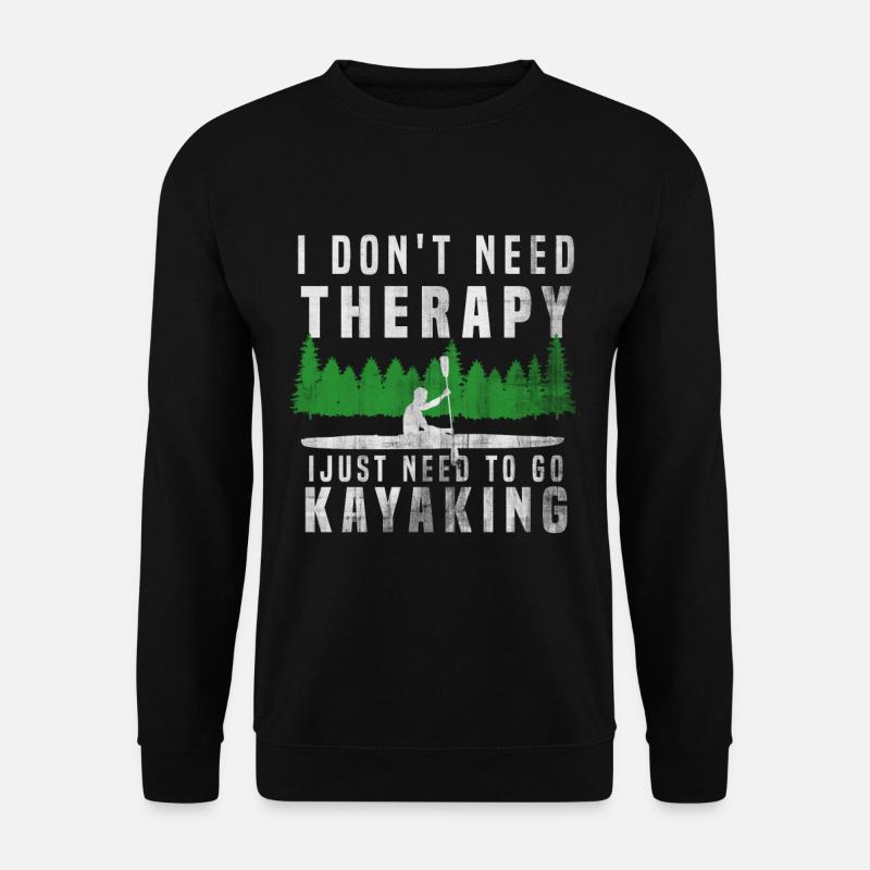 Kayak Therapy - Unisex Sweatshirt - black