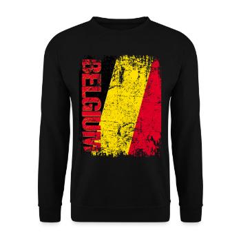Belgium - Sweat-shirt Unisexe - noir - Devant - Alina (178cm) & Michal (187cm)