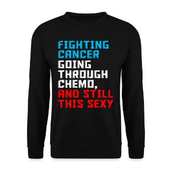 Chemo motivation - Unisex Sweatshirt - black - Front - Alina (178cm) & Michal (187cm)