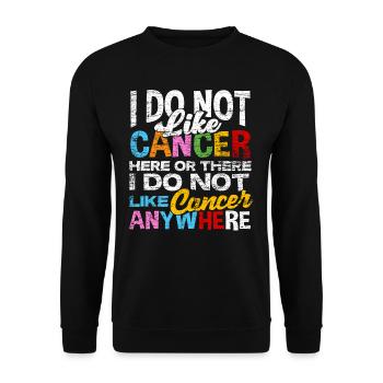 Chemo cancer cure therapy sayings - Unisex Sweatshirt - black - Front - Alina (178cm) & Michal (187cm)