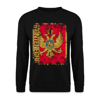 Montenegro - Unisex Pullover - Schwarz - Vorne - Alina (178cm) & Michal (187cm)