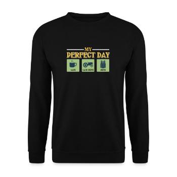 tractor - Unisex Sweatshirt - black - Front - Alina (178cm) & Michal (187cm)