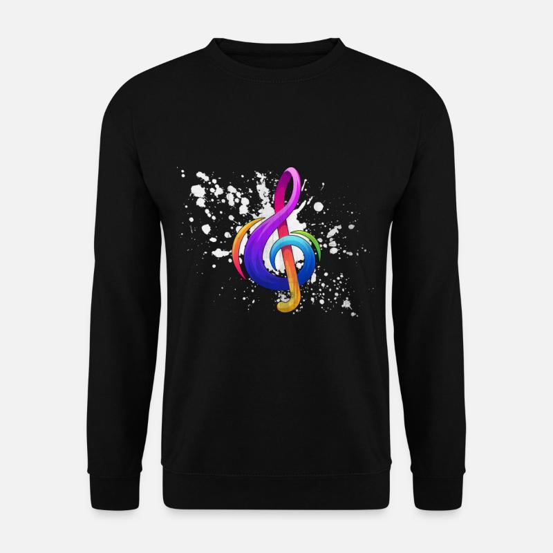 musikalische Note - Unisex Pullover - Schwarz
