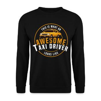 Taxi - Sweat-shirt Unisexe - noir - Devant - Alina (178cm) & Michal (187cm)