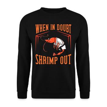 Prawn Shrimp BJJ Jiu Jitsu MMA boxes - Unisex Sweatshirt - black - Front - Alina (178cm) & Michal (187cm)