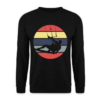 Kite surfing - Unisex Sweatshirt - black - Front - Alina (178cm) & Michal (187cm)