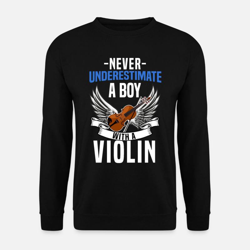 Geige - Unisex Pullover - Schwarz