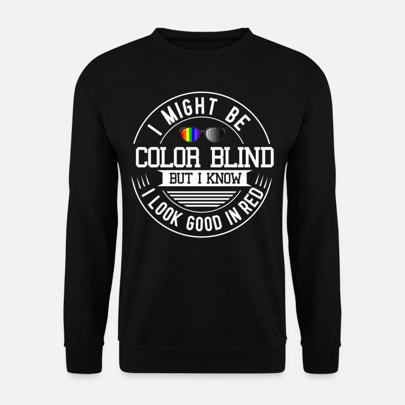 Lunettes de daltonisme daltonisme - Sweat-shirt Unisexe - noir