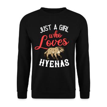 Hyena asia africa hyenas hyena hyena spotted hyena - Unisex Sweatshirt - black - Front - Alina (178cm) & Michal (187cm)