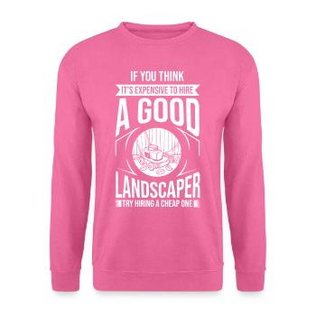 Rasenpflege Landschaftsgärtner Landschaftsbau - Unisex Pullover - Pink - Vorne