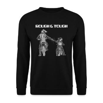 Motocross father and son Hart and Taff sketch - Unisex Sweatshirt - black - Front - Alina (178cm) & Michal (187cm)