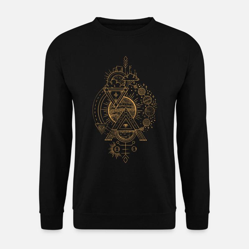 Sun moon eye mystic - Unisex Sweatshirt - black