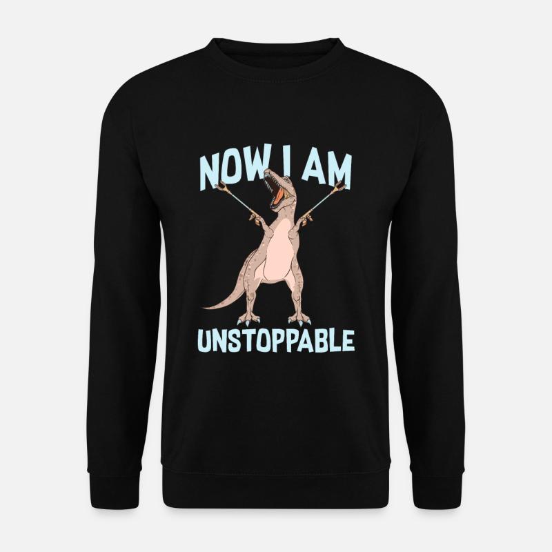 Dinosaur unstoppable - Unisex Sweatshirt - black