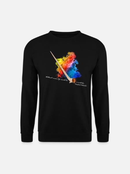Alphorn - Unisex Pullover - Schwarz