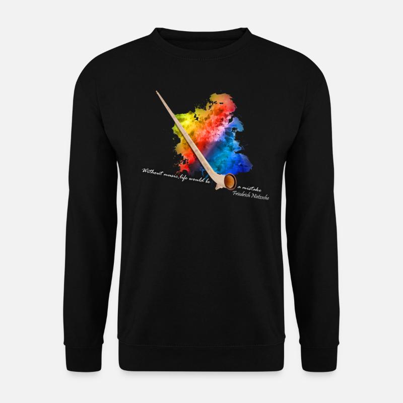 Alphorn - Unisex Pullover - Schwarz