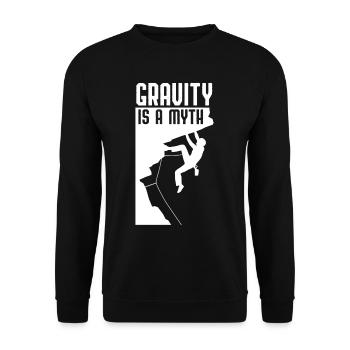 Boulder, , Kletter Geschenk-Idee I - Unisex Pullover - Schwarz - Vorne - Alina (178cm) & Michal (187cm)