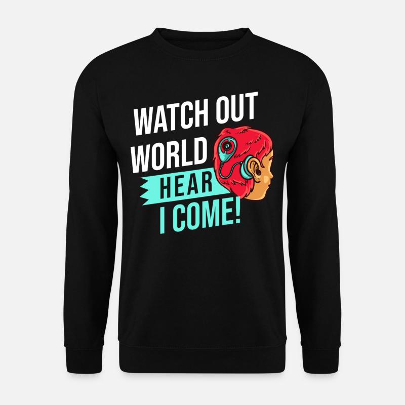 Cochlear Implant Deaf Deaf Deafness - Unisex Sweatshirt - black