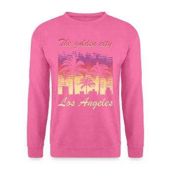 Los Angeles - Sweat-shirt Unisexe - rose - Devant