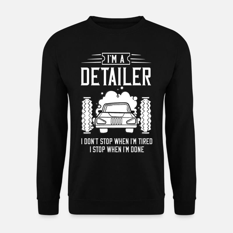 Autoaufbereitung Autowäsche Auto Fahrzeug Putzen - Unisex Pullover - Schwarz