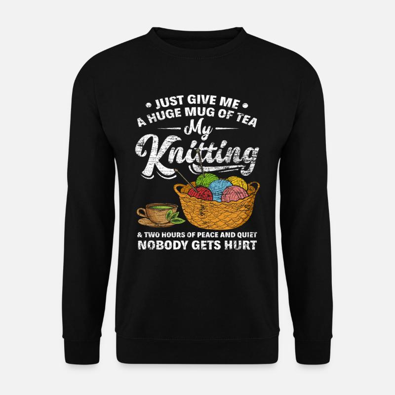 Stricken Tee - Unisex Pullover - Schwarz