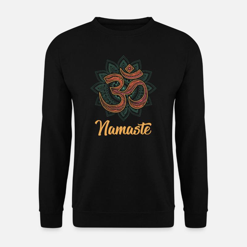 namaste - Unisex Pullover - Schwarz
