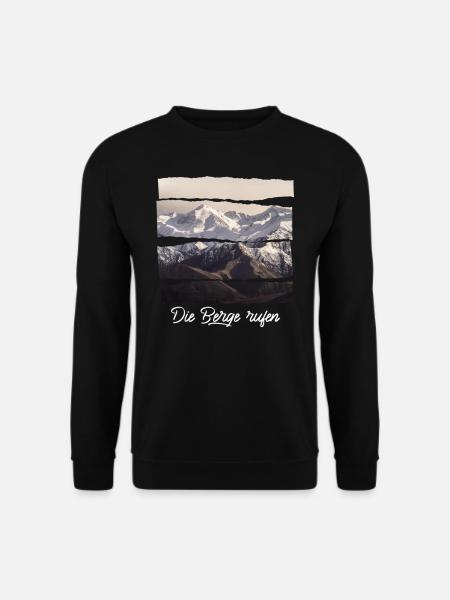 die berge rufen - Unisex Pullover - Schwarz