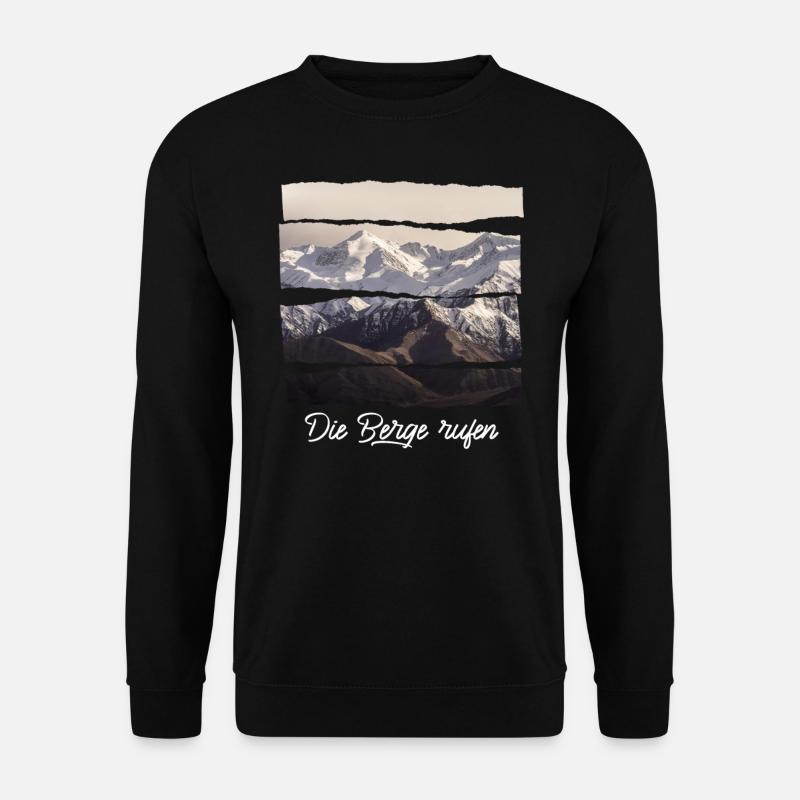 die berge rufen - Unisex Pullover - Schwarz