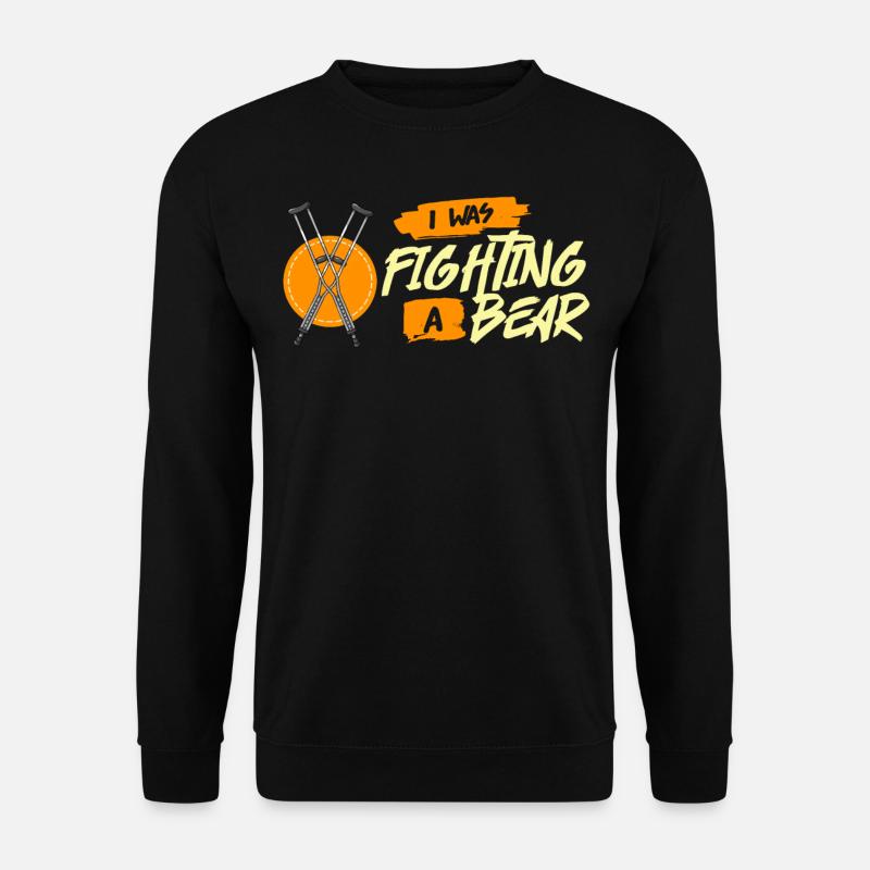Gebrochenes Bein Knochenbruch Beinbruch Bruch - Unisex Pullover - Schwarz