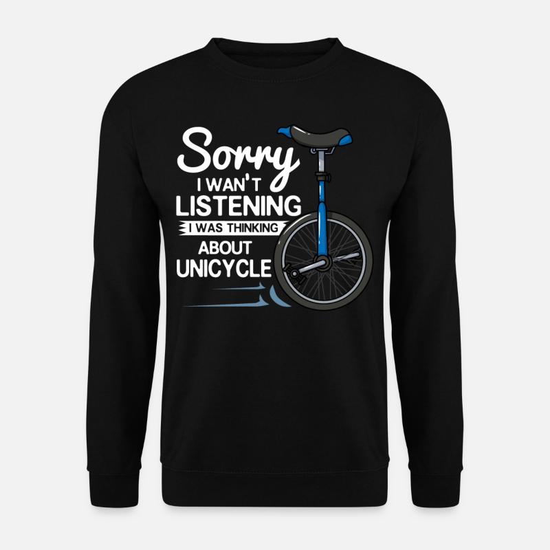 Monocycle vélo vélo roue monocycliste - Sweat-shirt Unisexe - noir