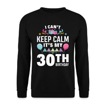 30e anniversaire - Sweat-shirt Unisexe - noir - Devant - Alina (178cm) & Michal (187cm)