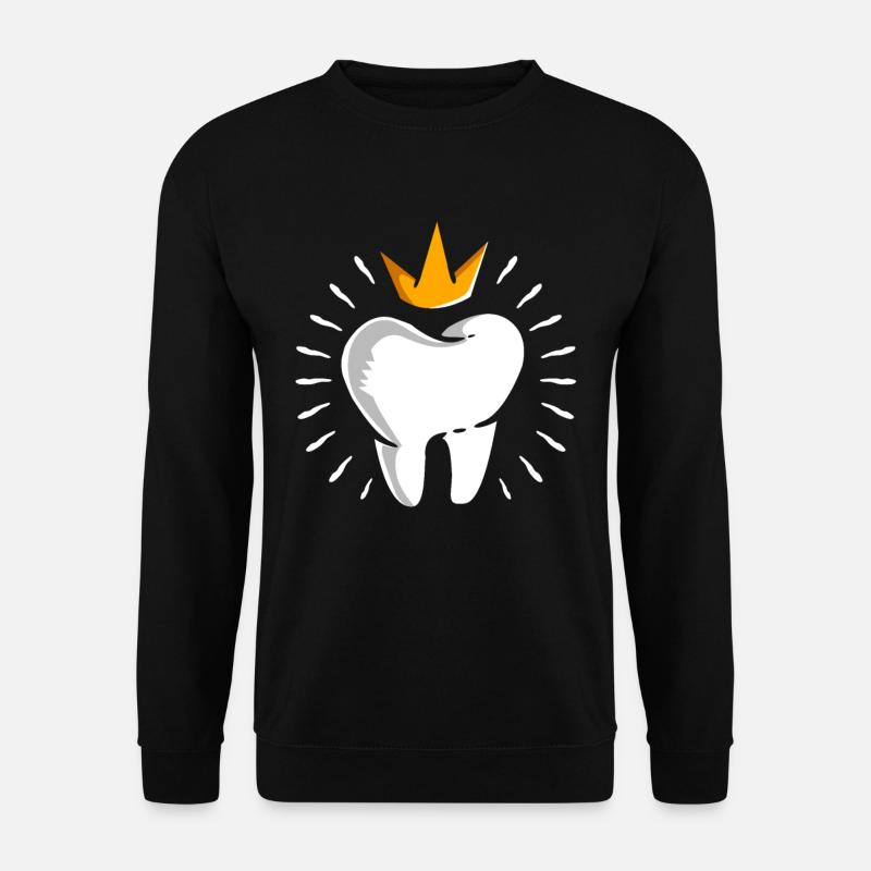 Tooth crown - Unisex Sweatshirt - black