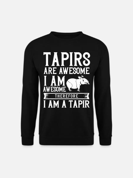 Tapir cheval bébé tapirus malais - Sweat-shirt Unisexe - noir