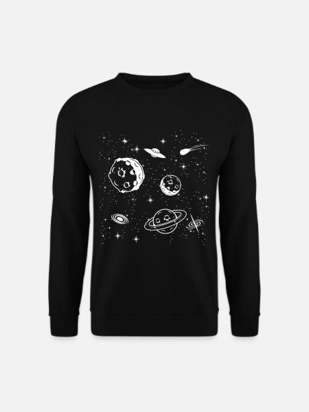 Weltraum Geschenk Astronomie Hobby für Nerds - Unisex Pullover - Schwarz