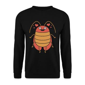 cockroach - Unisex Sweatshirt - black - Front - Alina (178cm) & Michal (187cm)