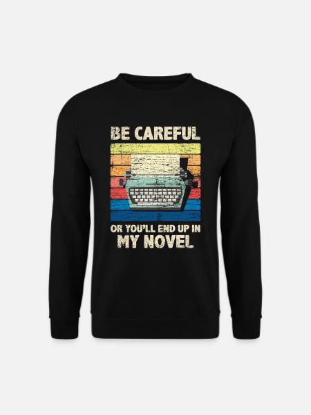 Autor Retro Schreibmaschine - Unisex Pullover - Schwarz