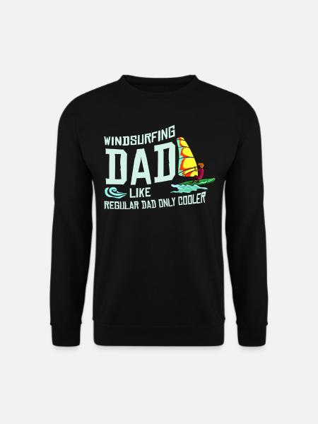 Windsurfing windsurfer surfboard wind surfing - Unisex Sweatshirt - black