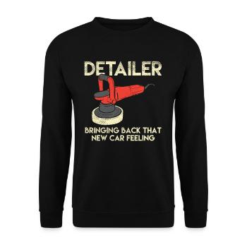 Habillage de voiture préparation de véhicule entretien de voiture - Sweat-shirt Unisexe - noir - Devant - Alina (178cm) & Michal (187cm)