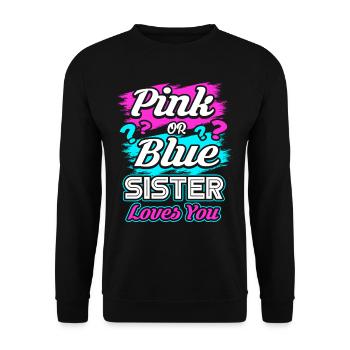 Grossesse soeur - Sweat-shirt Unisexe - noir - Devant - Alina (178cm) & Michal (187cm)